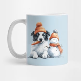 Snow Buddies - Border Collie Mug